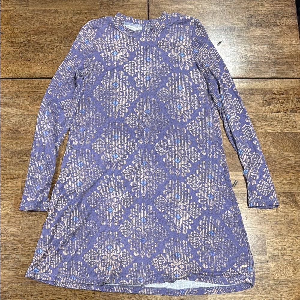Purple Patterned Women’s Dress